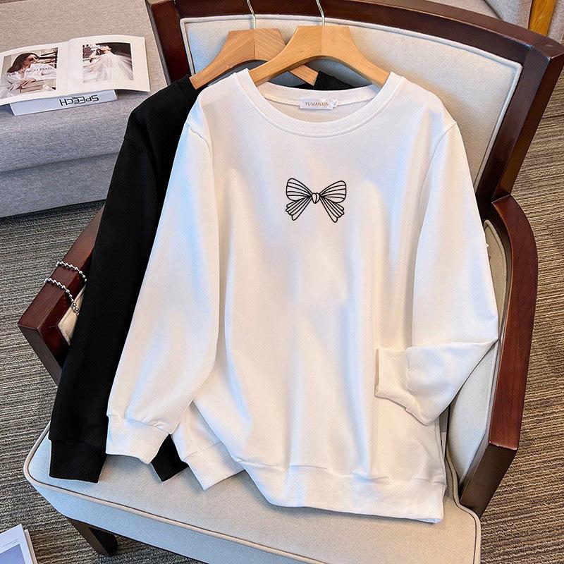 Plus Size Loose Autumn/Winter Hoodie - 200/350 Jin (Chest: 150/160-1155)