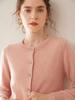 Damen Kaschmir Rundhals Einreiher Cardigan Pullover - Mittel-Dick - Frühling/Herbst