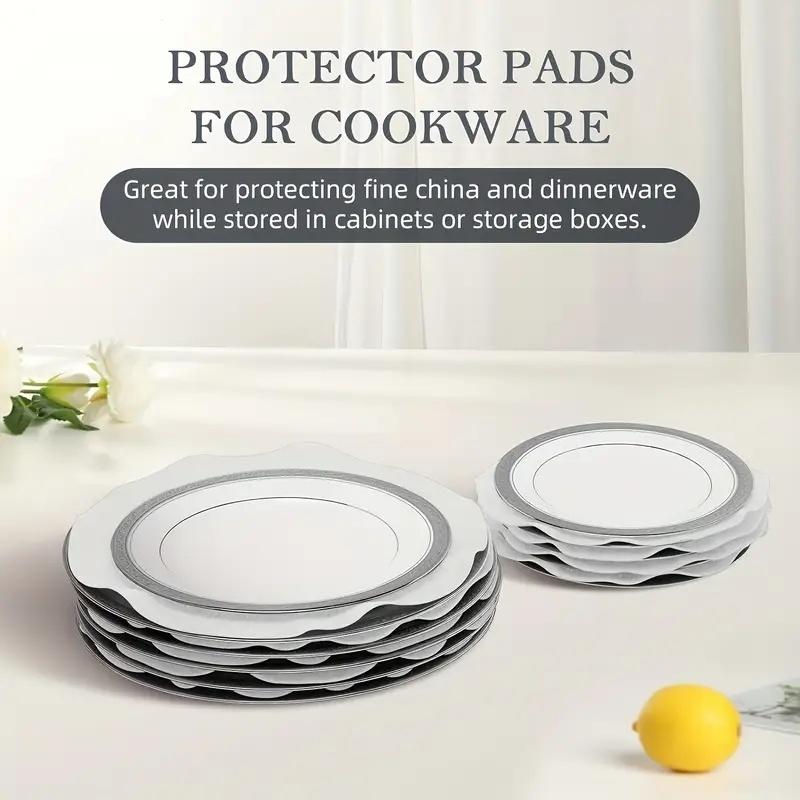 15PCS Pot Pan Felt Protectors Heat Resistant Divider Pads 3 Sizes Prevent Scratching Cookware Kitchen Mats