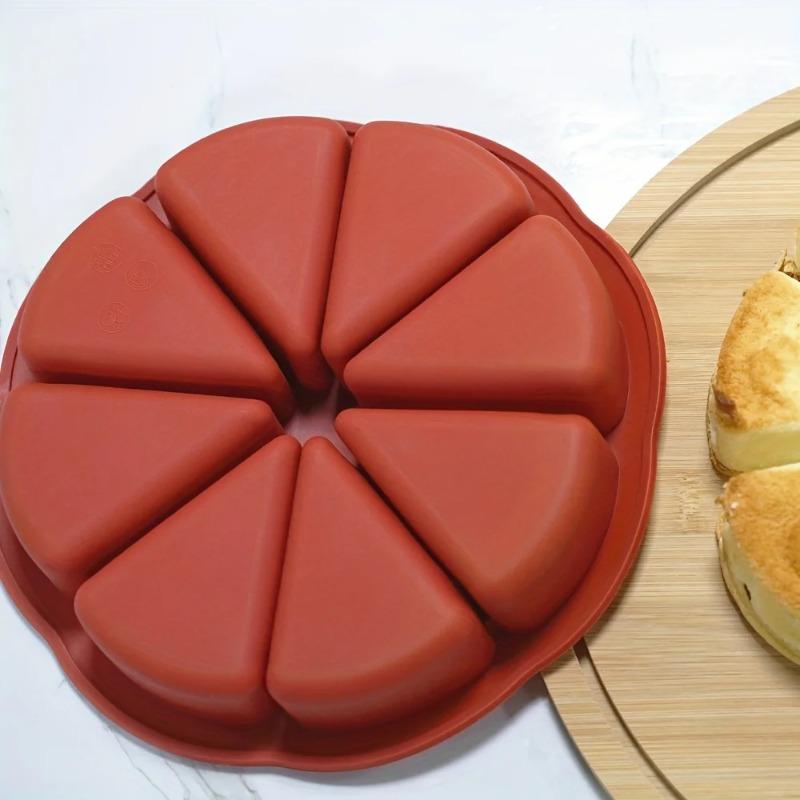 1 szt. Silikonowa Forma Trójkątna do Ciasta - Pasuje do Form do Pieczenia z 8 Gniazdami Nieprzywierających do Brownie, Naleśników, Babeczek itp.