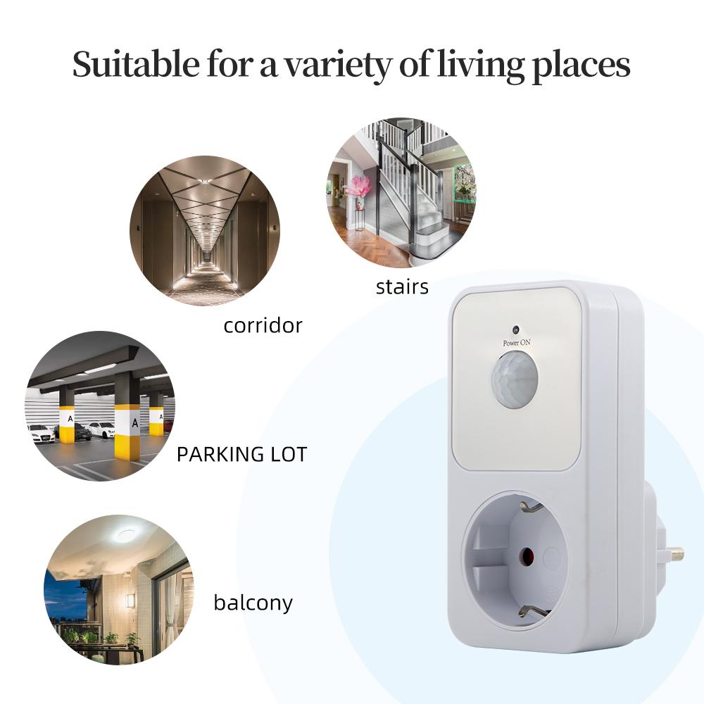 PIR Sensor Socket Protection Security Socket 120° Degree Wide Angle Automatic Sensors Lights Induction PC Flame Switches Lamp