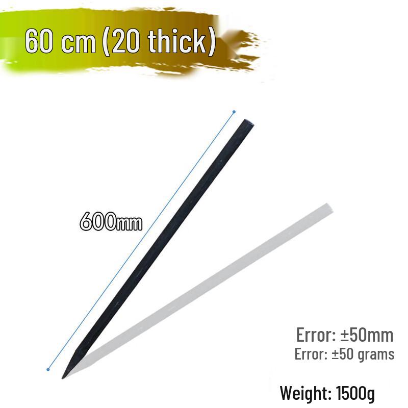 Junwen Extended Heavy-Duty Pointed Steel Pry Bar Chisel