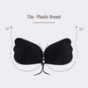 Butterfly Wing Push-Up Bra with Invisible Strapless Design and Nipple Covers