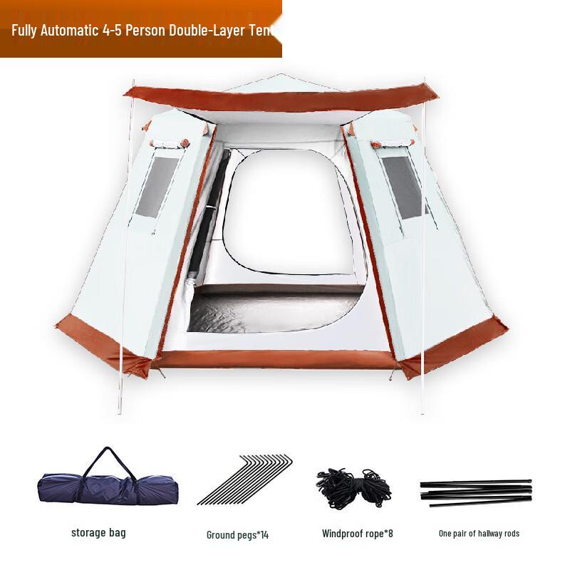 Автоматическая шестиугольная туристическая палатка Quyoubang