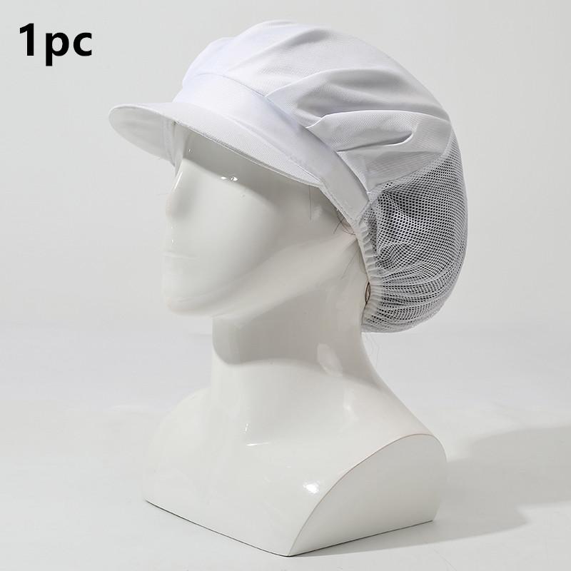 

Food Service Mesh Cap / Work Hat - For Restaurant, Canteen And Home Kitchen, Dustproof, Oilproof, Sanitary Cap