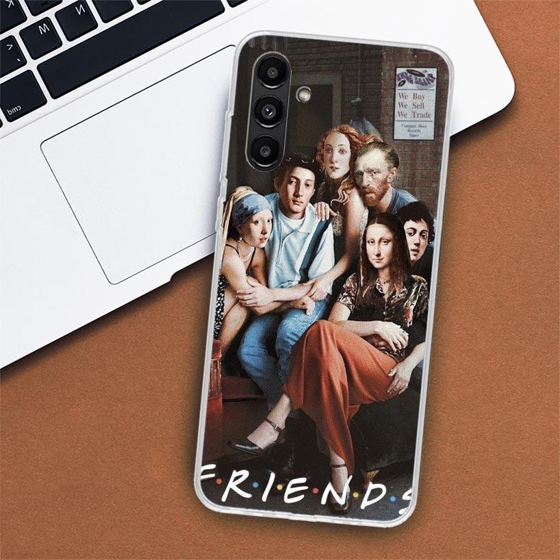 Van Gogh Mona Lisa Funny Art Phone Case For Samsung Galaxy A51 A71 A50 A70 A40 A30 A20E A10 A41 A31 A21S A11 A01 A6 A8 + A7 A9 P
