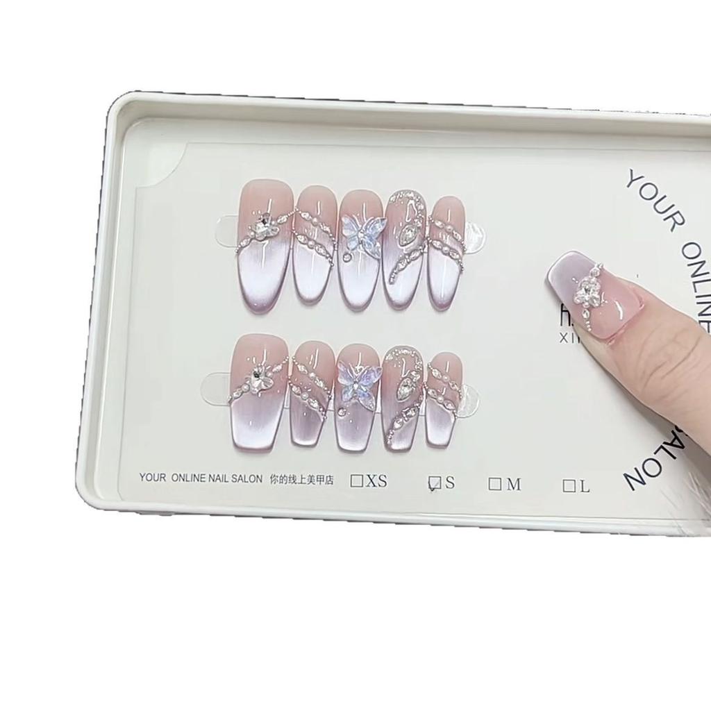 Pure Hand-made Phototherapy Wears Jia Jiuzili Huocao Eye Reusable Nail Art Patches Can Be Removed