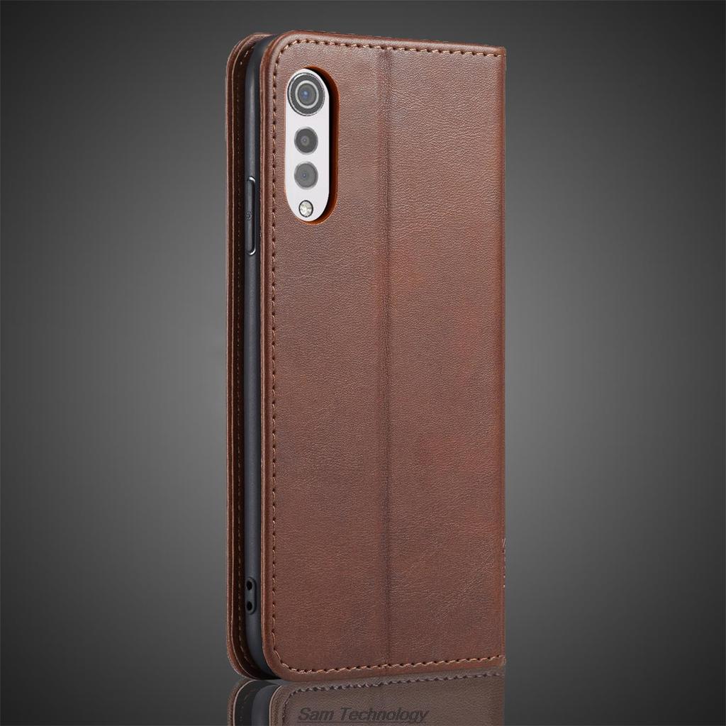 Attraction magnétique Étui en cuir pour LG Velvet / Velvet 5G UW L-52A Étui Housse à rabat Étui Portefeuille Sacs pour téléphone Fundas Coque