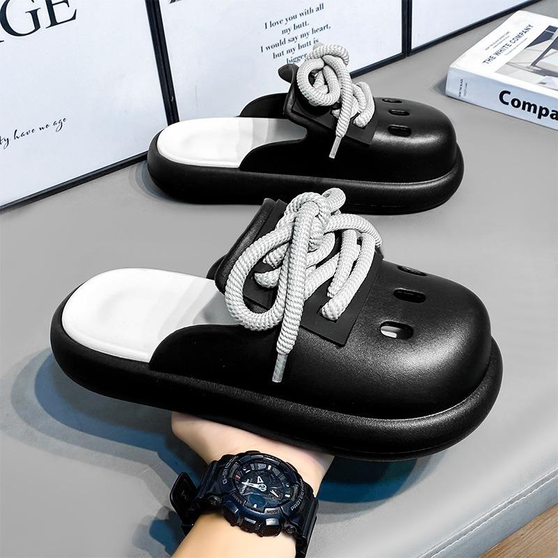 Summer Couple Garden Shoes EVA Hole Shoes Men Wear Women's Cool Slippers Casual Bag Head Drag Men's Beach Trendy Shoes