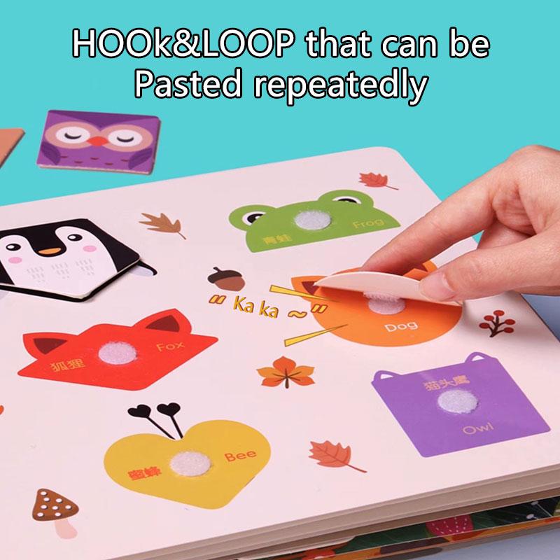 Moja pierwsza zajęta książka dla dzieci wczesna edukacja naklejka sensoryczna gra parafialna nauka Montessori cicha książka dla dzieci w wieku 3-6 lat