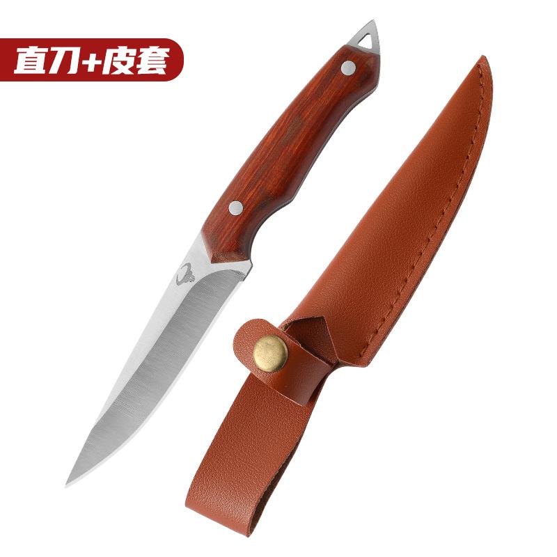 

Нож из нержавеющей стали, монгольский ручной нож для мяса, барбекю, уличный портативный нож для фруктов, походный нож C25