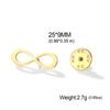 Dawapara Classic Infinity Symbol Brooch Endless Love and Friendship Lapel Pin Stainless Steel Accessories