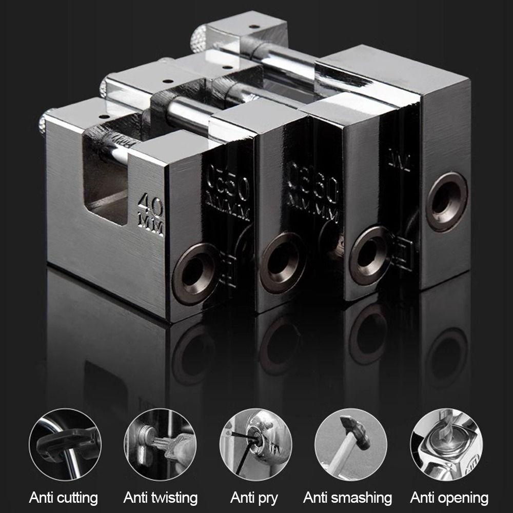 Nützliche Hochleistungs-Vorhängeschlösser aus Edelstahl, schnittfest, aufhebelsicher, Diebstahlsicherung, mit Schlüsseln, Dietrich-Set