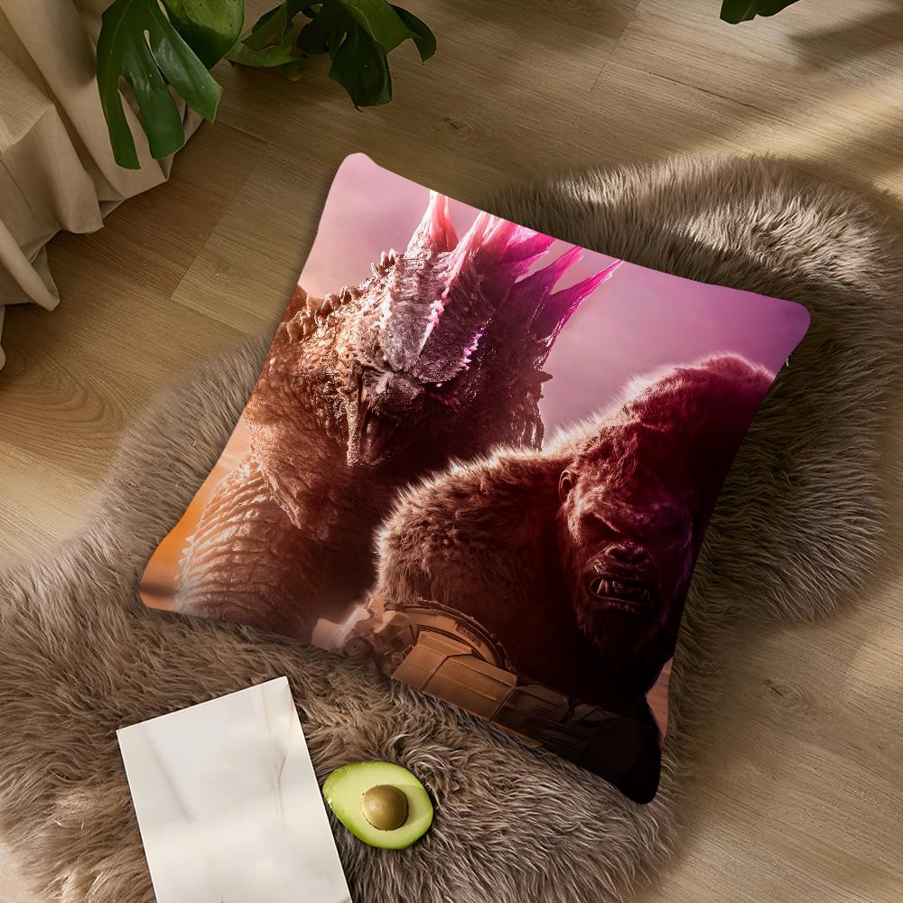 Classic Film K-Kong cushion cover Living Room Headboard Office Cushion G-GodzillaES Bedroom Cushion Sofa Nap Time Pillow Case