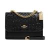COACH Klare Patent Leather With Leather Messenger Bag, Shoulder Bag, Crossbody Bag Women's Black CH315-IMBLK