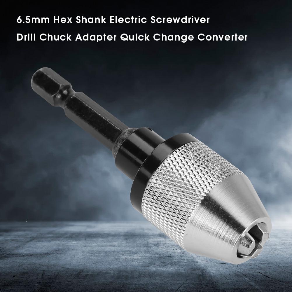 6.5mm Hex Shank Electric Screwdriver Drill Chuck Adapter Quick Change Converter(H01554)