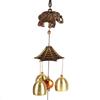 Metal Hanging Bell Ornament Elephant Outdoor Yard Decor Decorative Sound Ornament  Tree Decor