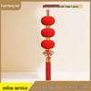Chinese New Year Flocked Red Lantern Decorations