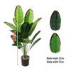 Simulation Traveler's Palm and Bird of Paradise Evergreen Large Potted Plant, 24 Heads, Indoor Floor Standing Bonsai