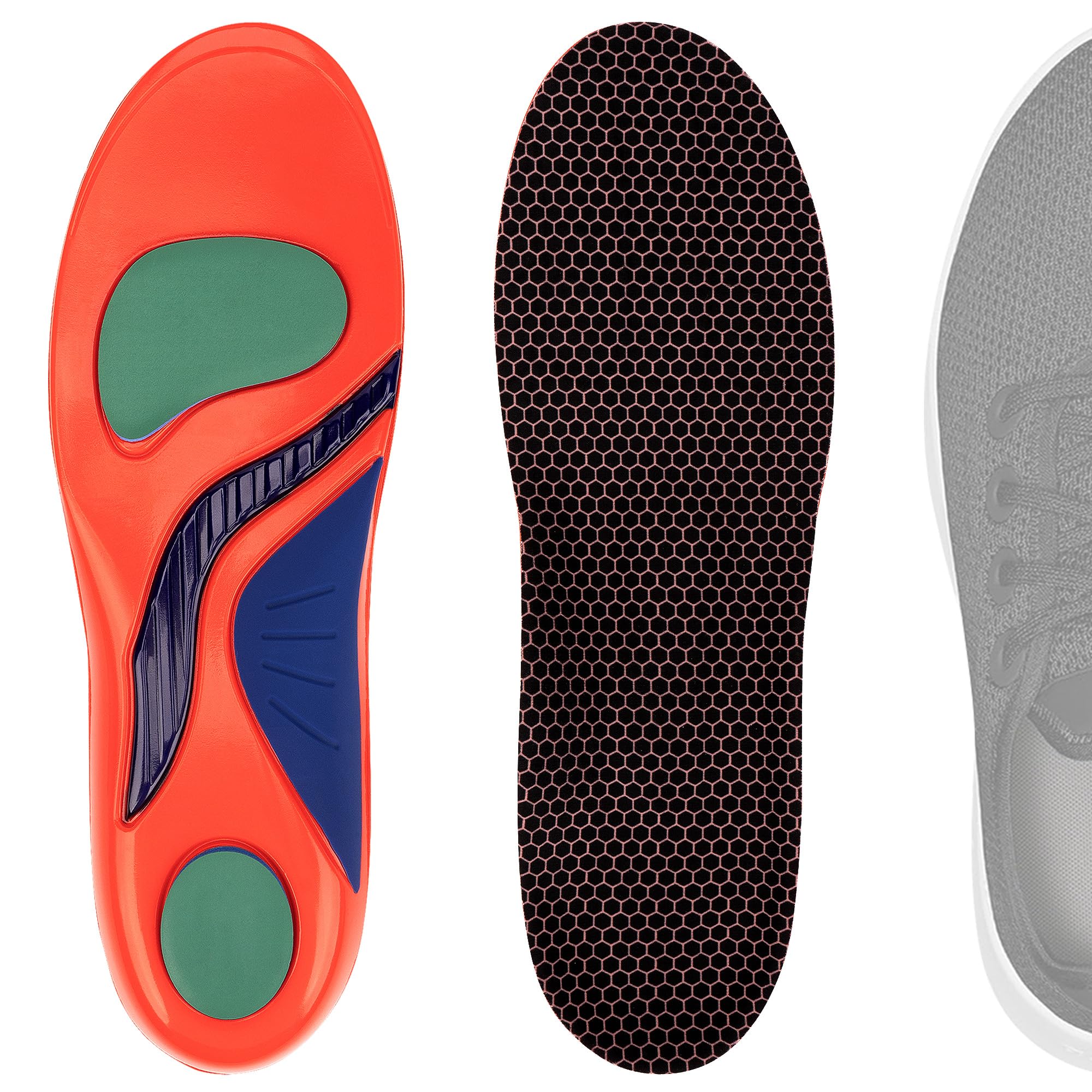 

Linkidea Поддержка свода стопы 2 Сменные стельки с амортизирующей подушкой для Allbirds Tree Wool и AB00FU Размер Размер Стельки, Пары,