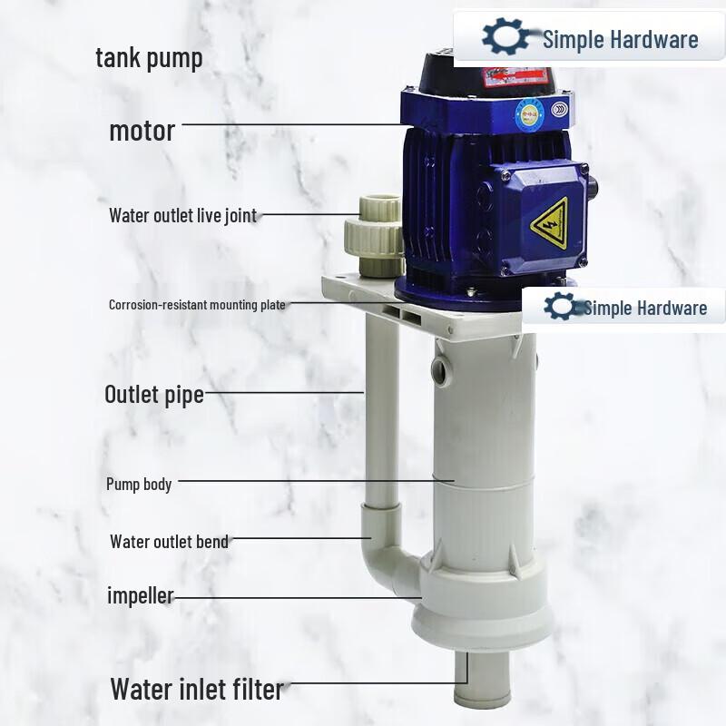 

PP Vertical Submersible Sump Pump CN plug (adapter included)