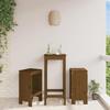 VidaXL Set of 2 Bar Stools, Pub Chair, Bistro Seat, Terrace Furniture Balcony Patio Garden Outdoor, Brown 825348