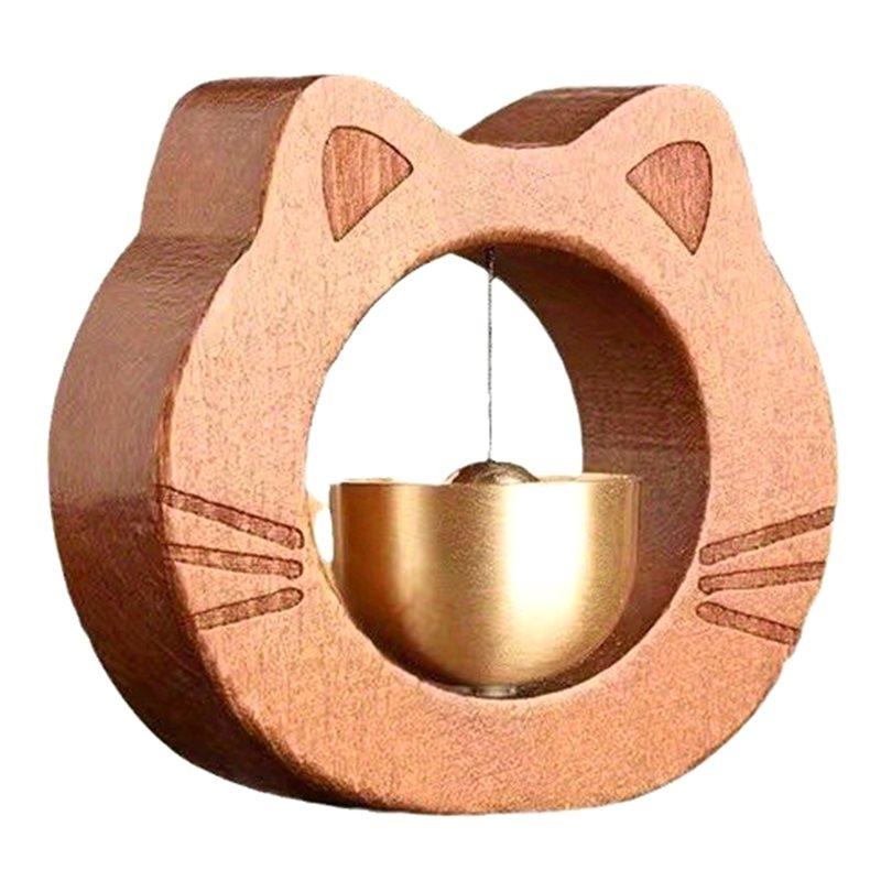 A84E-Modern Wooden Doorbell-1Pcs No Power Required, Suction Cup Installation, Main Entrance Bell For New Home Decoration