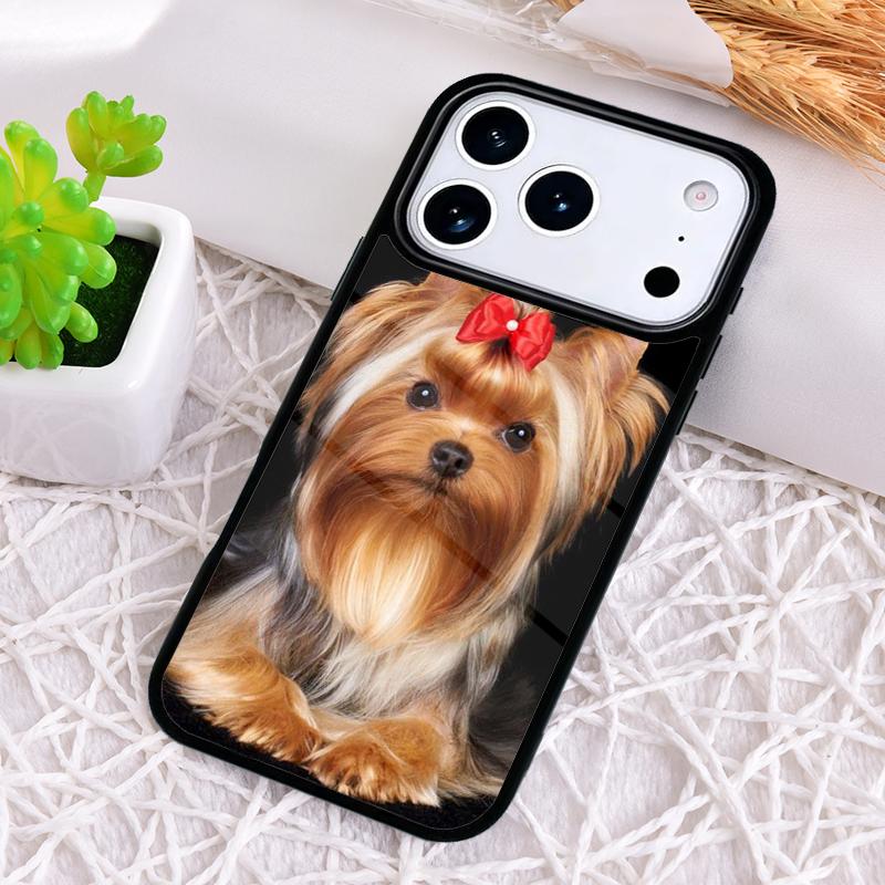 Yorkshire Terrier Dog Shockproof Phone Case for iPhone 17 Air 16e 15 11 12 14 13 Pro Max Cover Coque