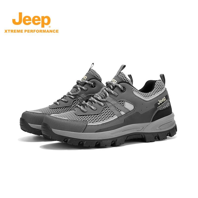 JEEP Men s Summer Breathable Mesh Running Shoes 40 серый