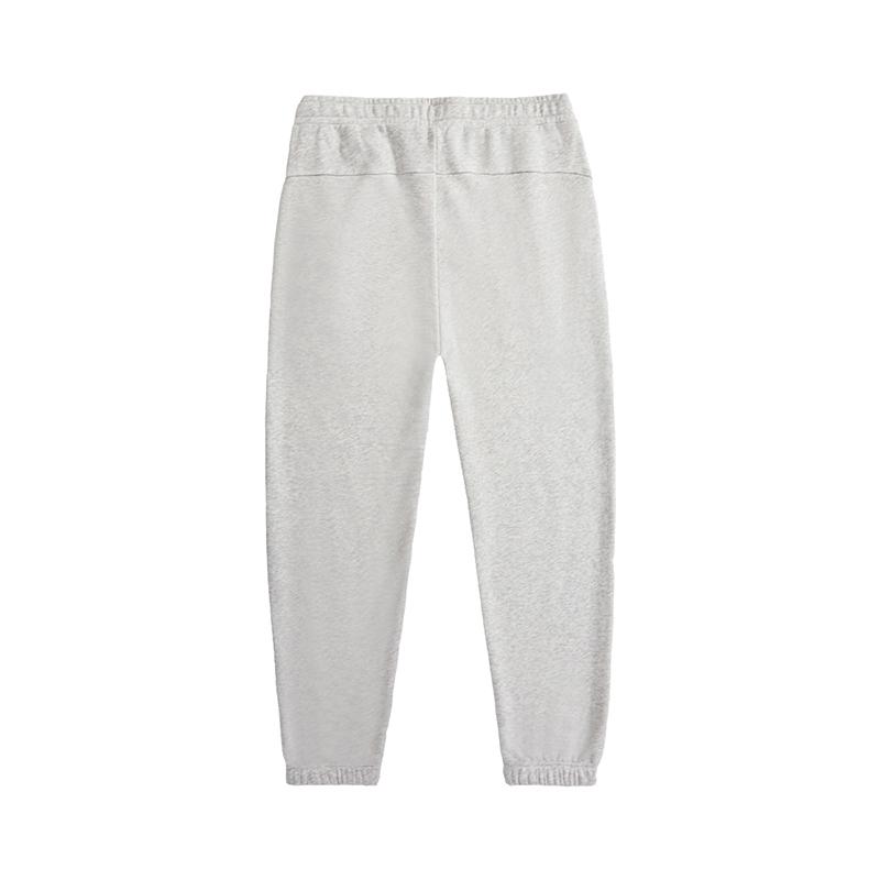 Li-Ning Loose Fit Cuffed Moisture-Wicking Breathable Knitted Sports Pants Men Pants Flower-Gray Coin-Gray AKLUE27-2