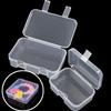 Dustproof Transparent Plastic Box Rectangular Flip Cover Box  Small Objects Display