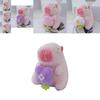 Cute Novelty Capybara Keychain Soft Pp Cotton Stuffed Animal Plush Doll