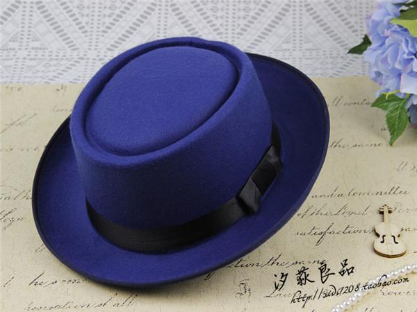 

British Retro European And American Style Wool Woolen Big Eave Hat, Korean Version Dome Big Edge Top Hat, Sun Hat, Children S Magic Hat M（56-58cm）