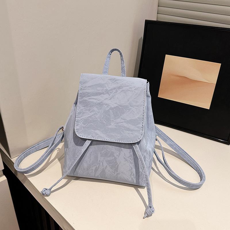 Schoolbag Korean Niche Backpack Bag Women's 1011 New High-end Retro Fashion Backpack Versatile Ins Casual Bag