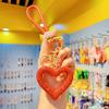 Heart Shaped Keychain With Czech Rhinestones For Gift And Decoration