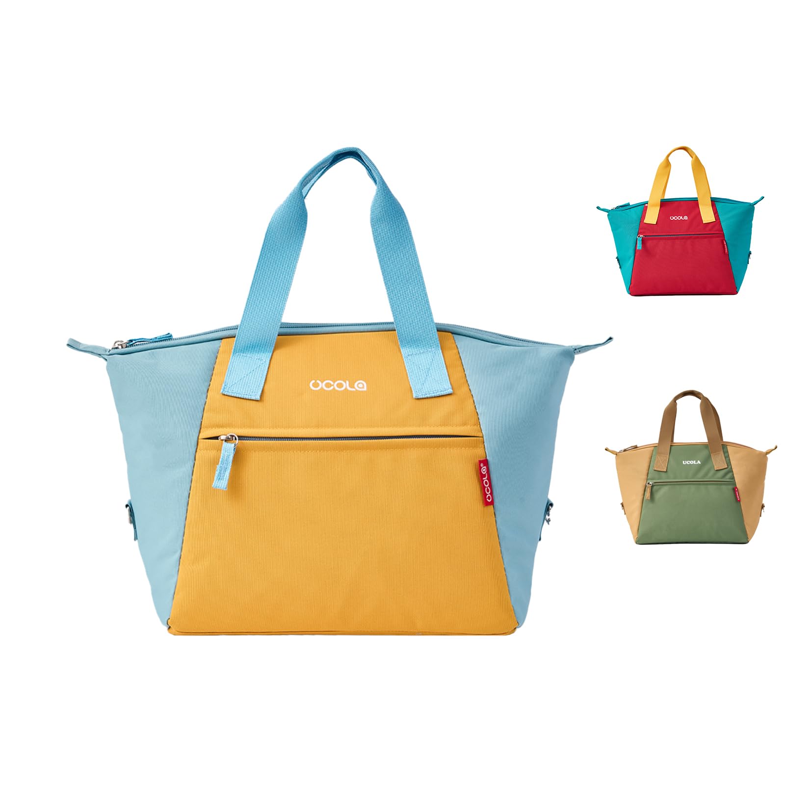 

Large Capacity Foldable Lunch Bag with Triple-Layer Insulation and Waterproof PEVA, Lightweight Cooler Bag, Tote Bag for Picnics, Commuting, School,