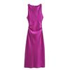 Jnleaog Spring New Arrival Women's Clothing Fashion Style Stylish Silk Satin Texture Midi Skirt Dress 8372090