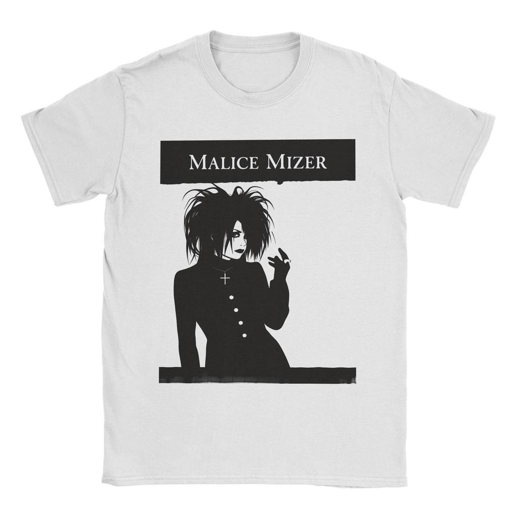 Malice mizer band Maglietta 100% Cotone Per Coppia Estate Stile Street T-shirt Girocollo Harajuku T-shirt Oversize Sformate Top