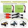 2PCS 7.4V 1000mAh SM-4P Plug Charger with USB Charging Cable for DE36W DE65 NO.1809 RC Toy Car Model Off-Road Hill Climbing Drift Racer
