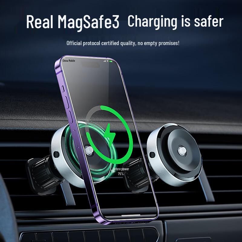 Wireless Charging Car Phone Holder with Suction Cup Mount