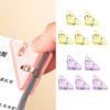 Yousheng 5Pcs Triangular Corner Paper Clips Test Paper Organizer Office File Classification Folder with Metal Spring Clamp Prevents Page Curling