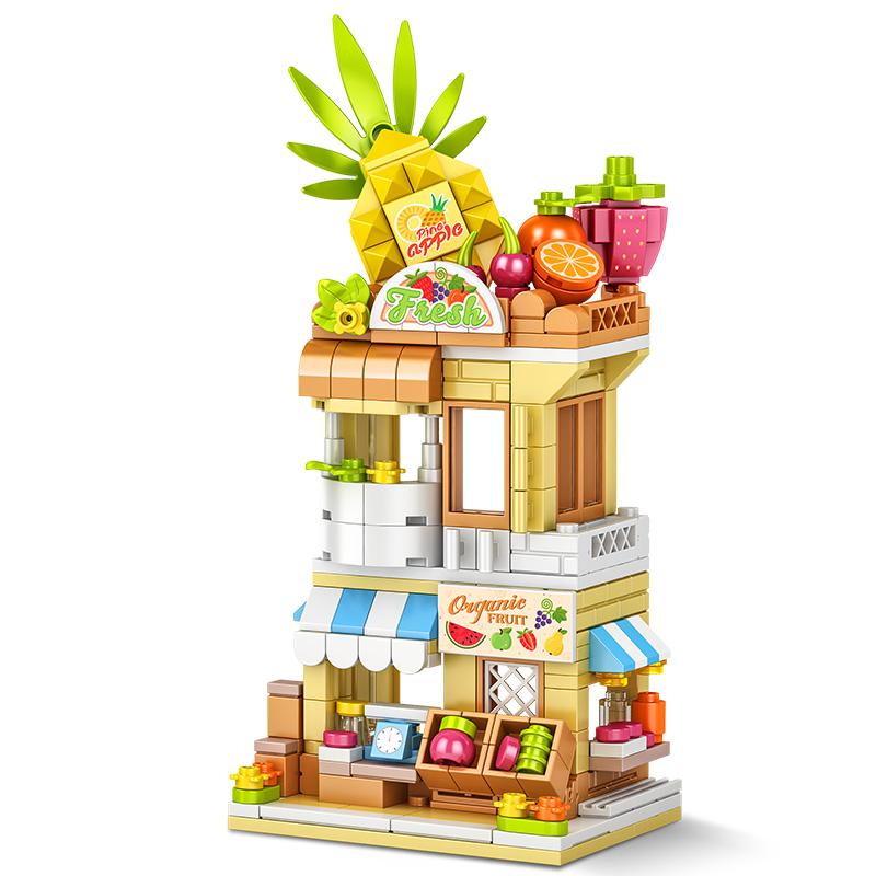 City Corner Street View Building Blocks Set, DIY Puzzle Toy, Ideal Home Decor & Must-have Holiday Gift