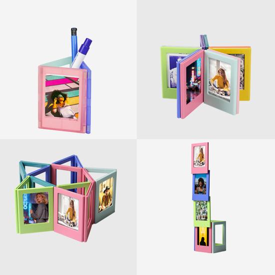 10Pcs Magnetic Photo Frame for Fujifilm Instax Mini Film Picture Display Frame Fridge Magnet 3-inch Mini