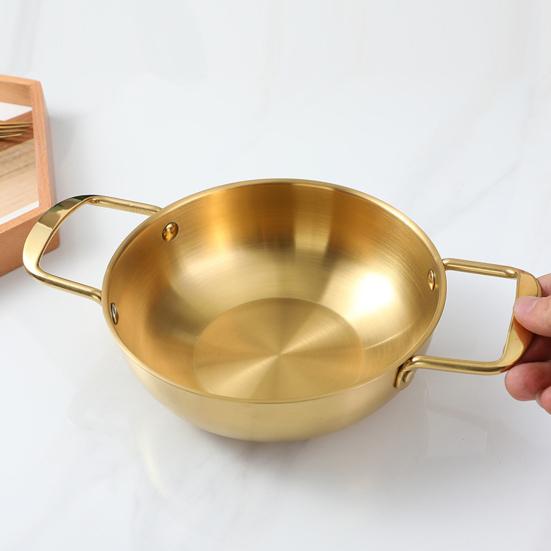 Modern Ramen Steel Simple Pan Reusable Stainless Operation