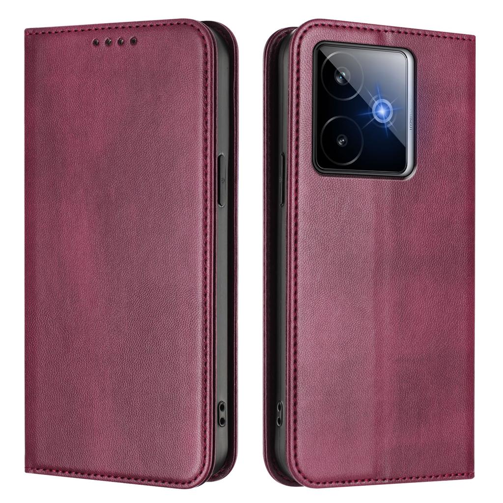 Dla Realme GT7 Pro Racing 5G Etui Portfelowe Tekstura Retro Blokowanie RFID Skórzany Pokrowiec na Telefon