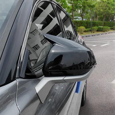 For Ford Mondeo Fusion 2025 2025 Rearview Side Mirror Cover Wing Cap Exterior Door Rear View Case Trim Carbon Fiber Look Black