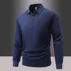 Autumn Men'S Polo Shirts Casual Long Sleeve Men'S Solid Color Business Shirts Fashion Spring Streetwear Polo Collar T Shirt Men