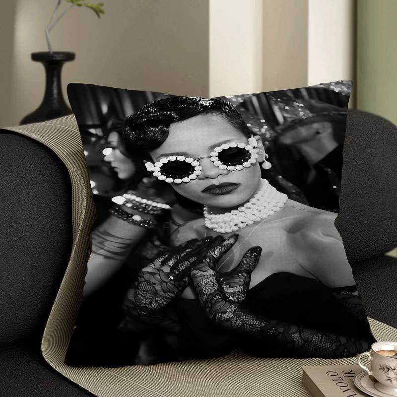 Famous Singer R-RIHANNAs Pillowcase Toon Gift Cushion Cover Bedroom Home Sofa Chair Seat Decor Pillow Case