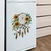 Flower Wall Stickers Peel And Stick Self-Adhesive Floral Decal for Walls Cabinets Refrigerators Bedroom Bathroom Kitchen Decor