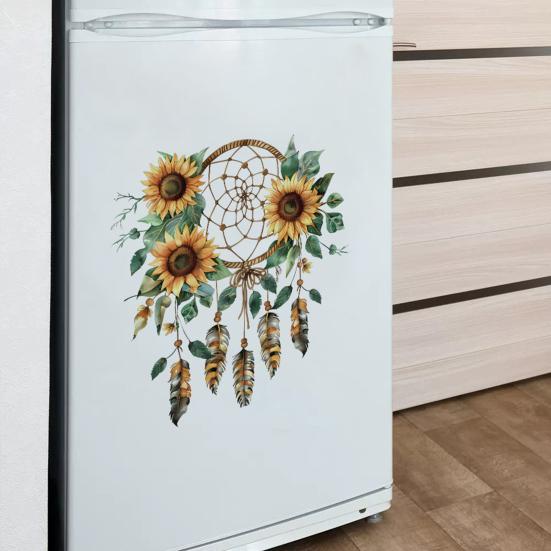 Flower Wall Stickers Peel And Stick Self-Adhesive Floral Decal for Walls Cabinets Refrigerators Bedroom Bathroom Kitchen Decor